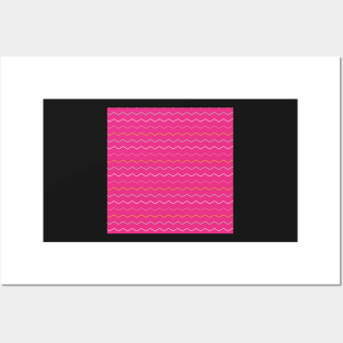 Hot Pink Chevron Posters and Art